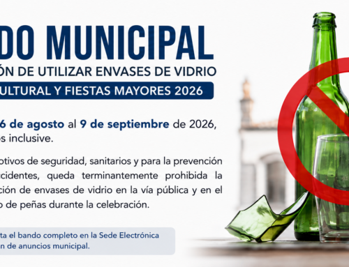 Bando Municipal, Prohibición Vidrio Semana Cultural y Fiestas Mayores 2026